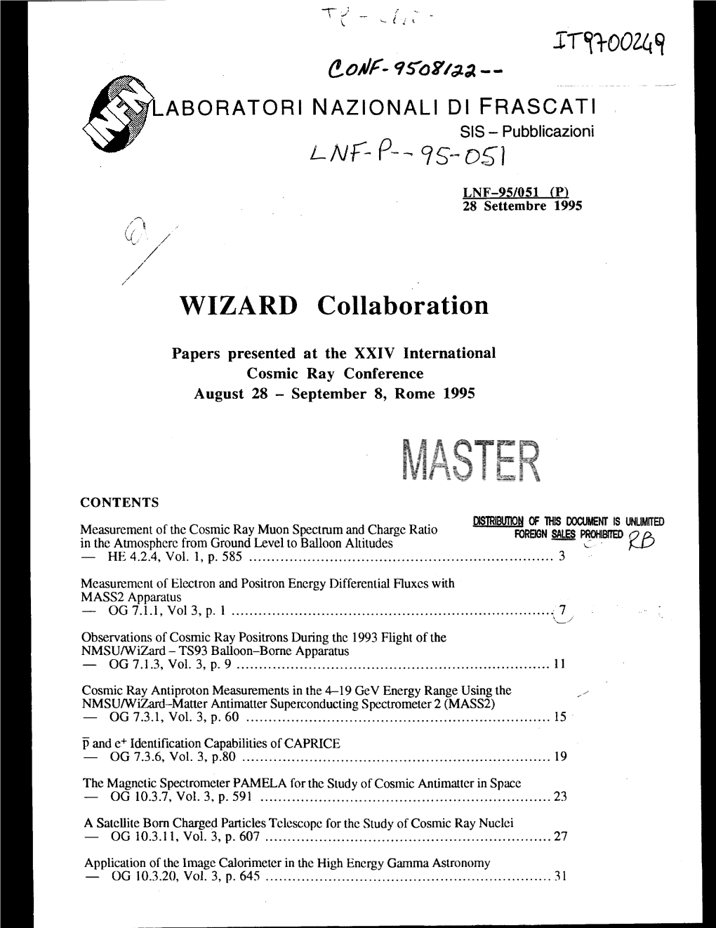 WIZARD Collaboration