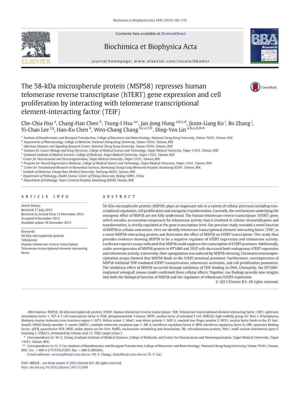 Represses Human Telomerase Reverse Transcriptase (Htert)