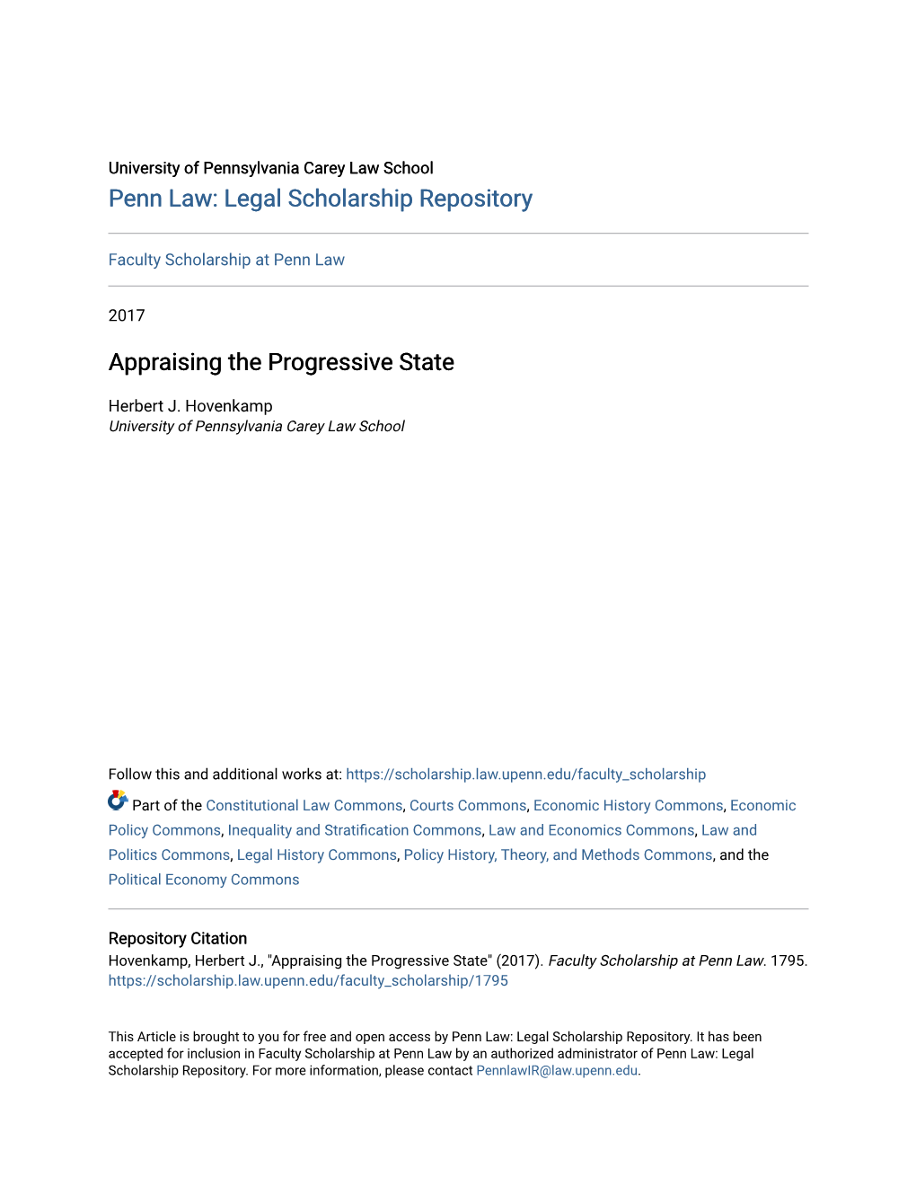 Appraising the Progressive State