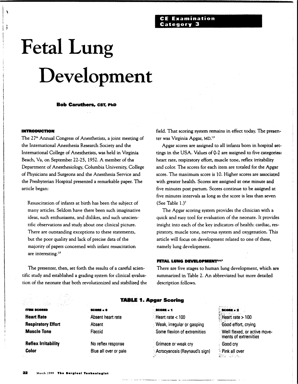 Fetal Lung Development