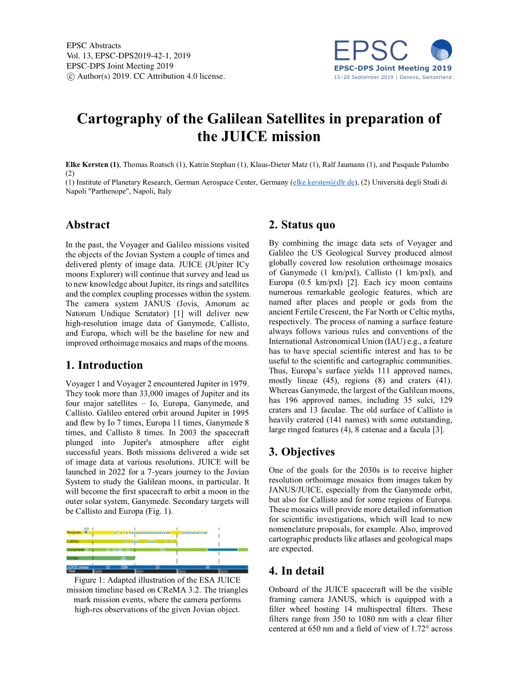 Cartography of the Galilean Satellites in Preparation of the JUICE Mission