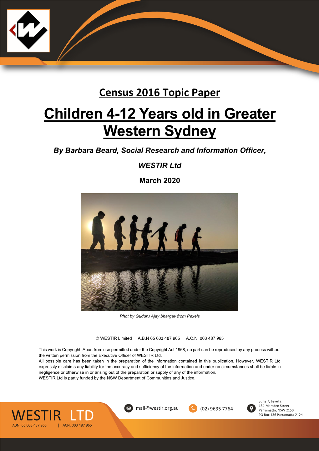 Children 4-12 Years Old in Greater Western Sydney