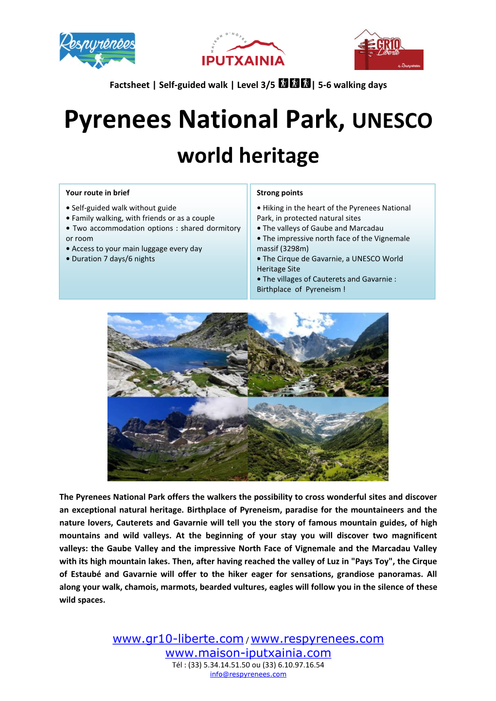 Pyrenees National Park, UNESCO World Heritage