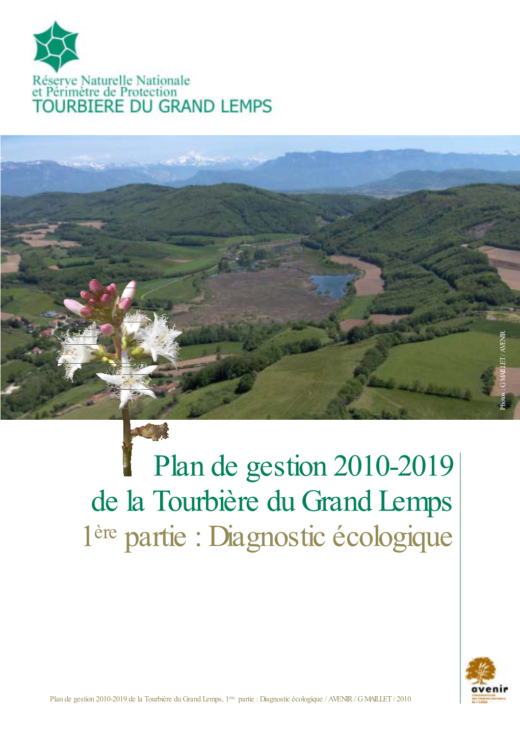 Plan De Gestion 2010-2019 De La Tourbière Du Grand Lemps 1Ère Partie : Diagnostic Écologique
