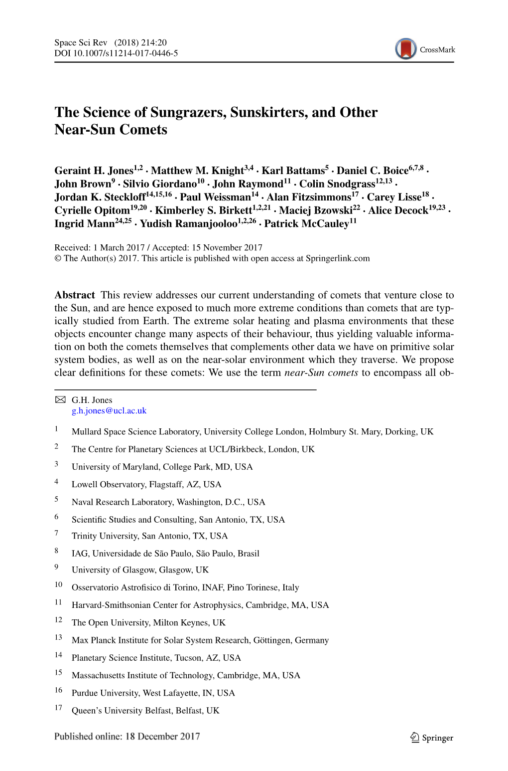 The Science of Sungrazers, Sunskirters, and Other Near-Sun Comets