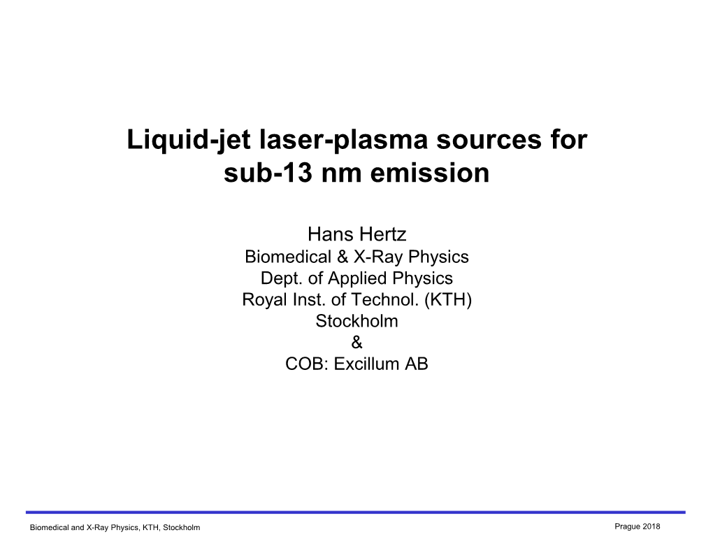 Liquid-Jet Laser-Plasma Sources for Sub-5-Nm Emission