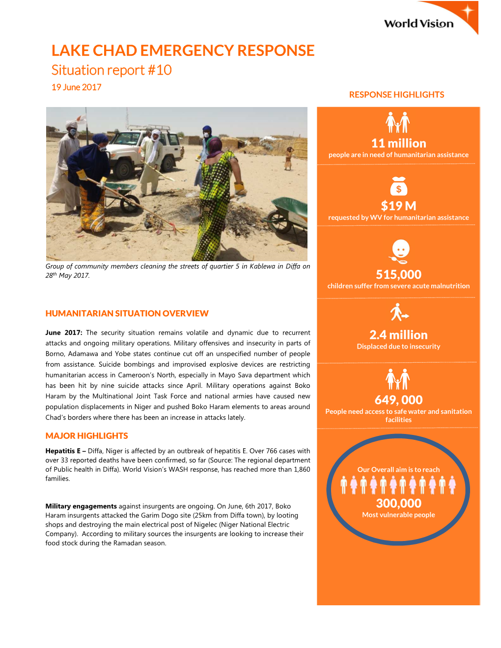 Sitrep 10- Lake Chad Basin Response 15.06.2017 Final1