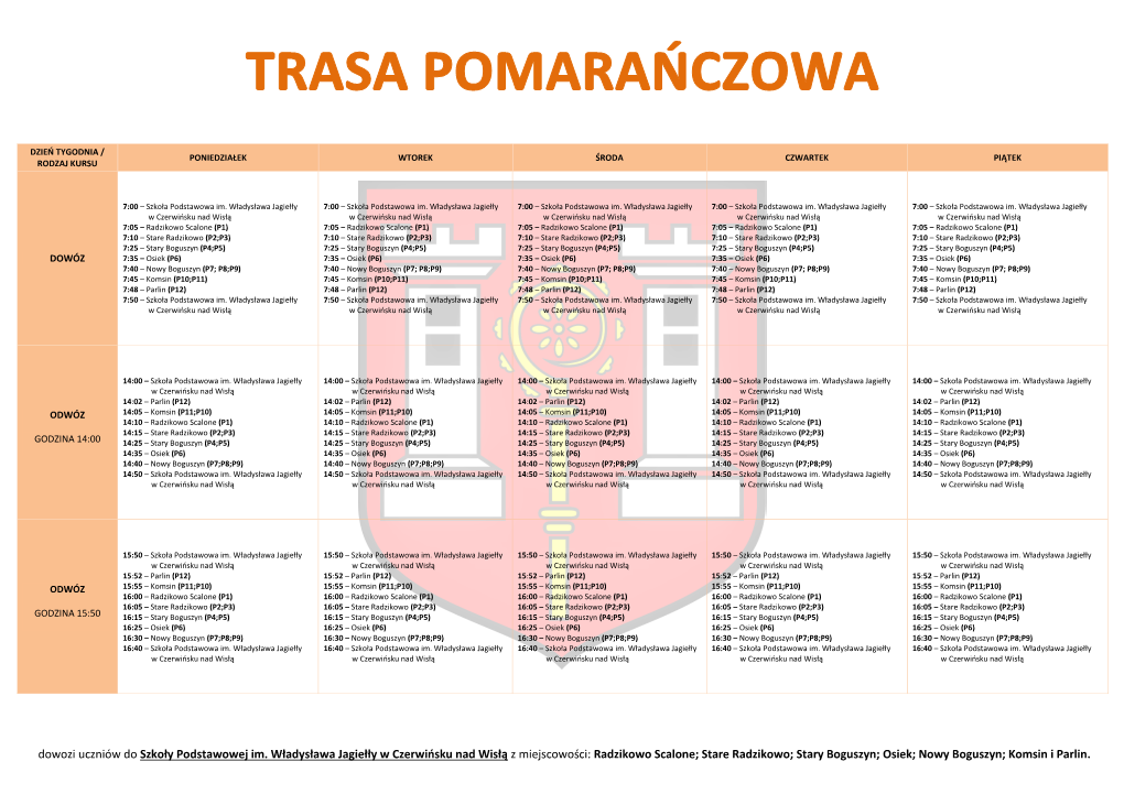 Dowozi Uczniów Do Szkoły Podstawowej Im. Władysława