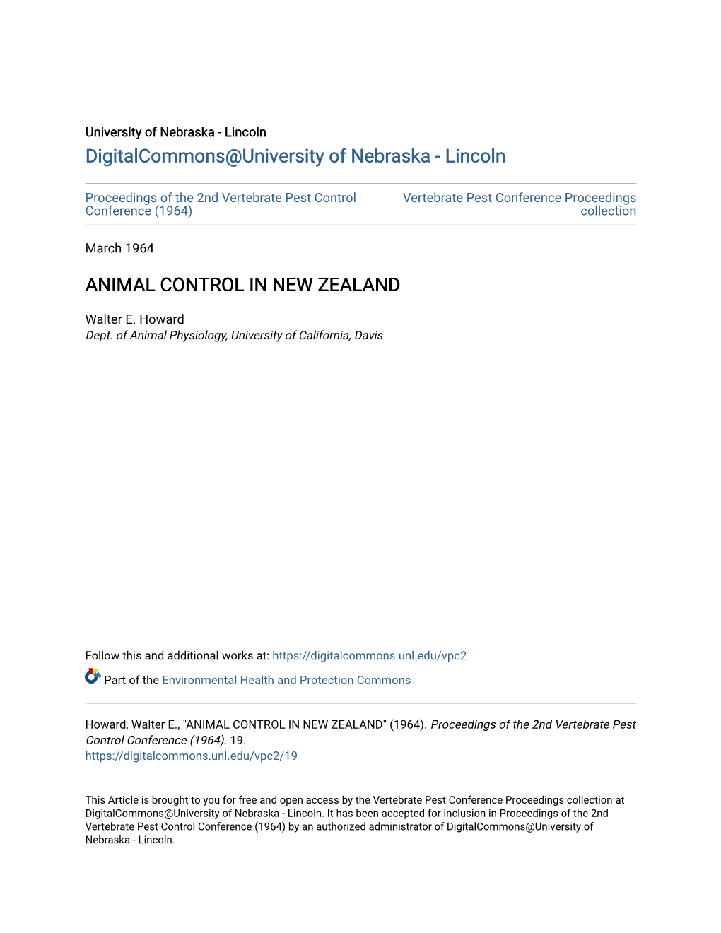 Animal Control in New Zealand