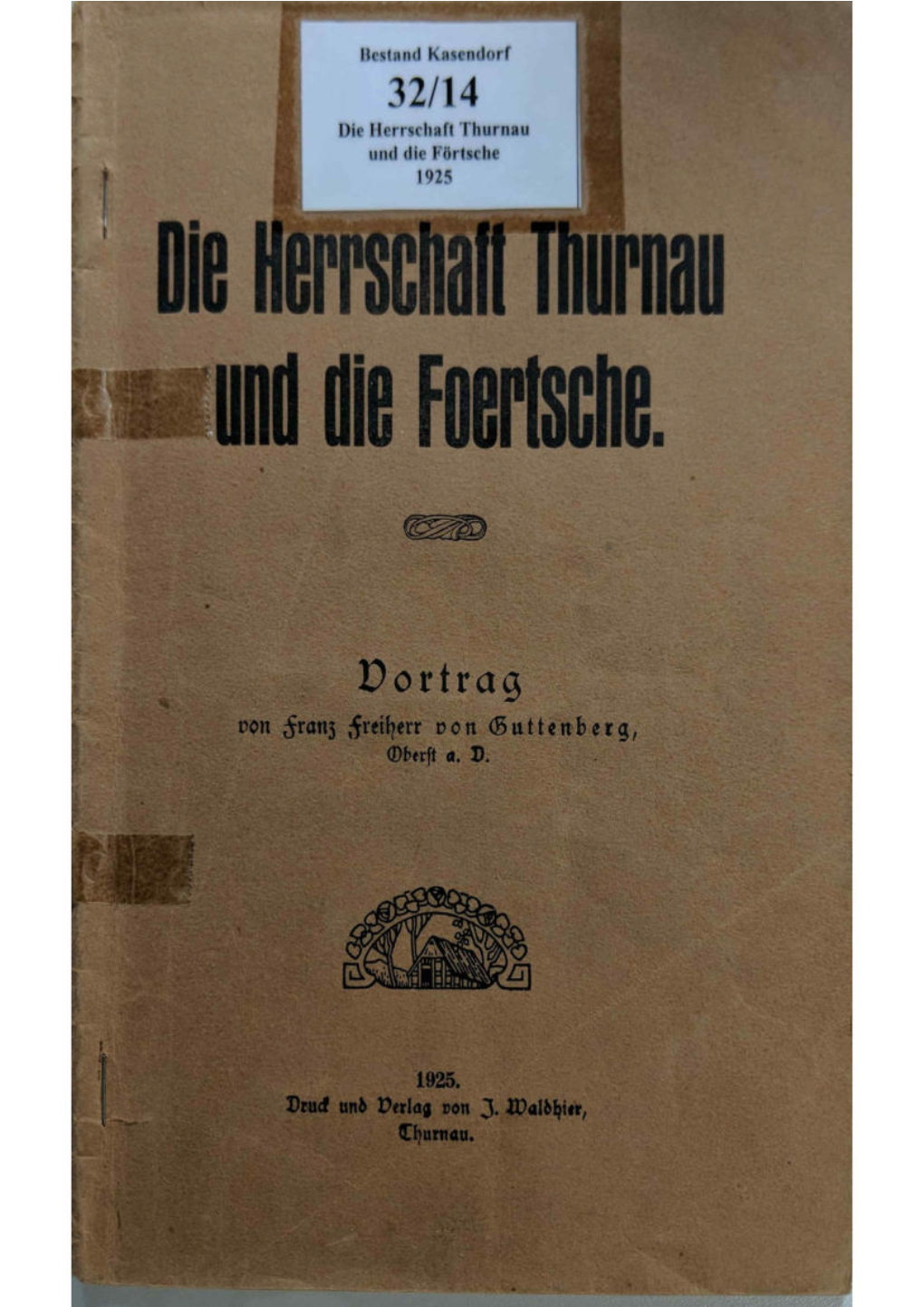 Vortrag Von Franz Freiherr Von Guttenberg
