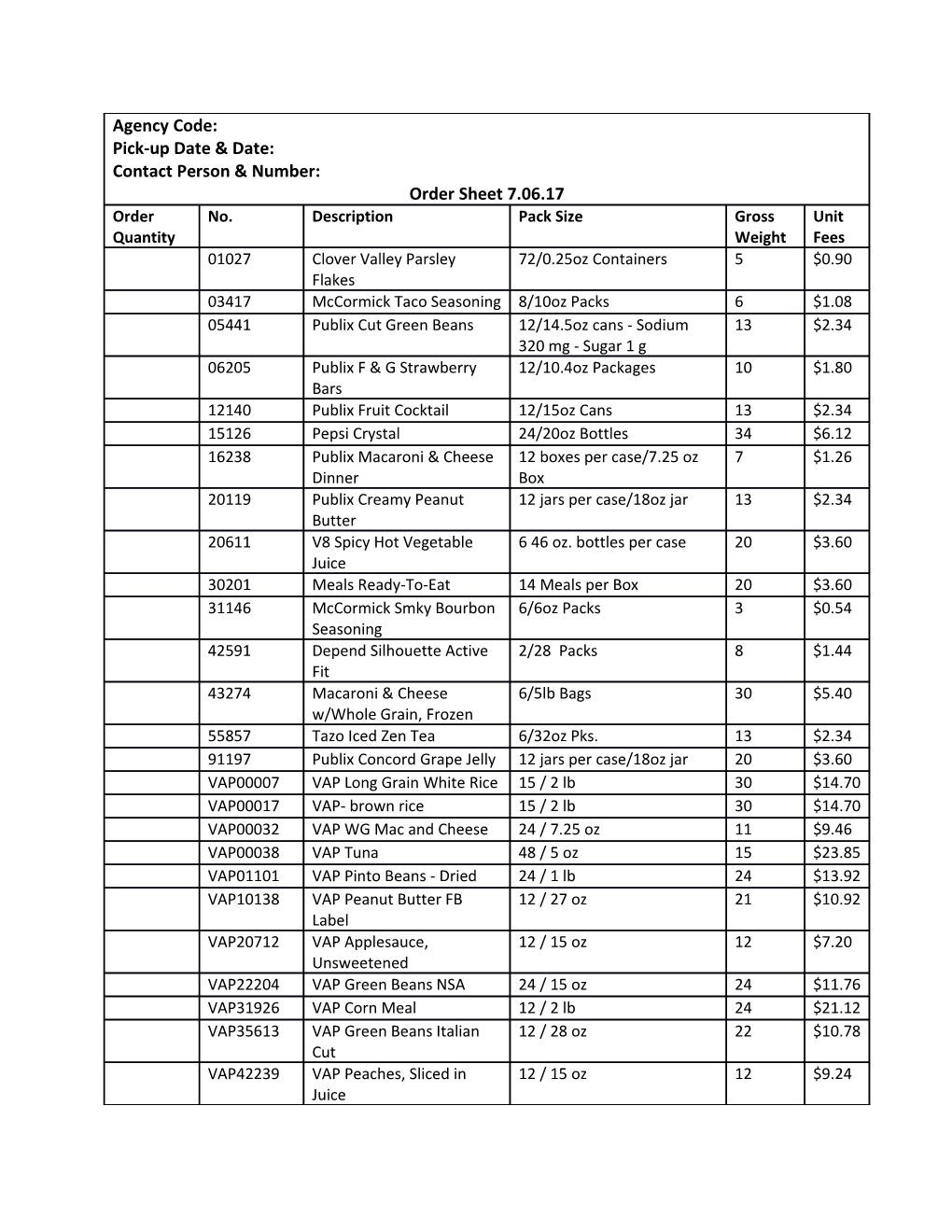 Publix Items Have a Limit of 4 Cases Per Item