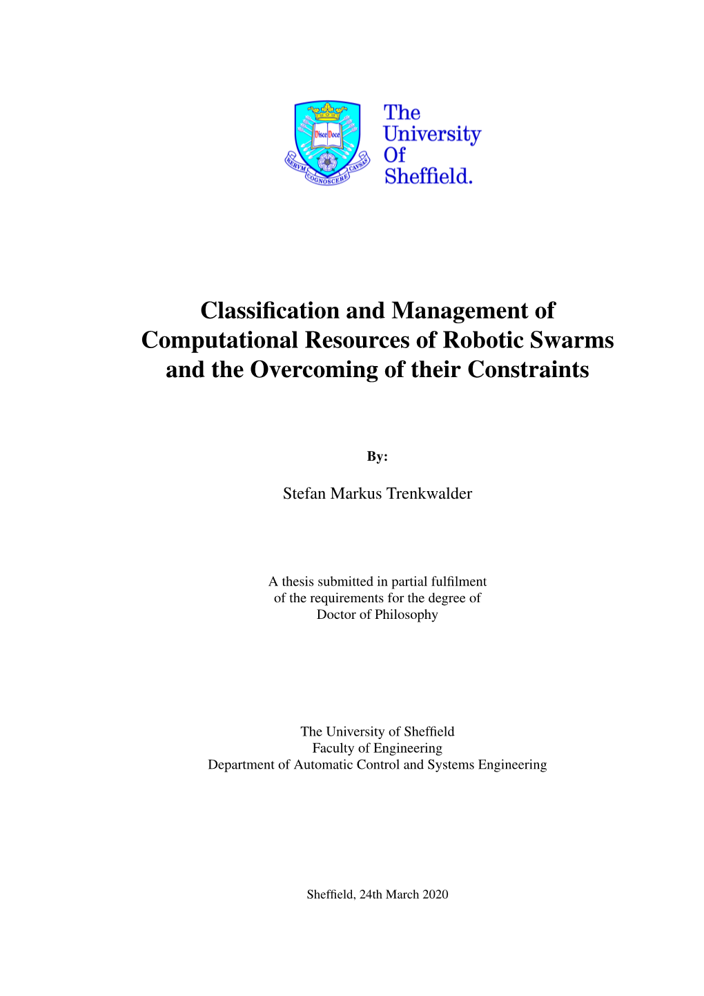 Classification and Management of Computational Resources Of