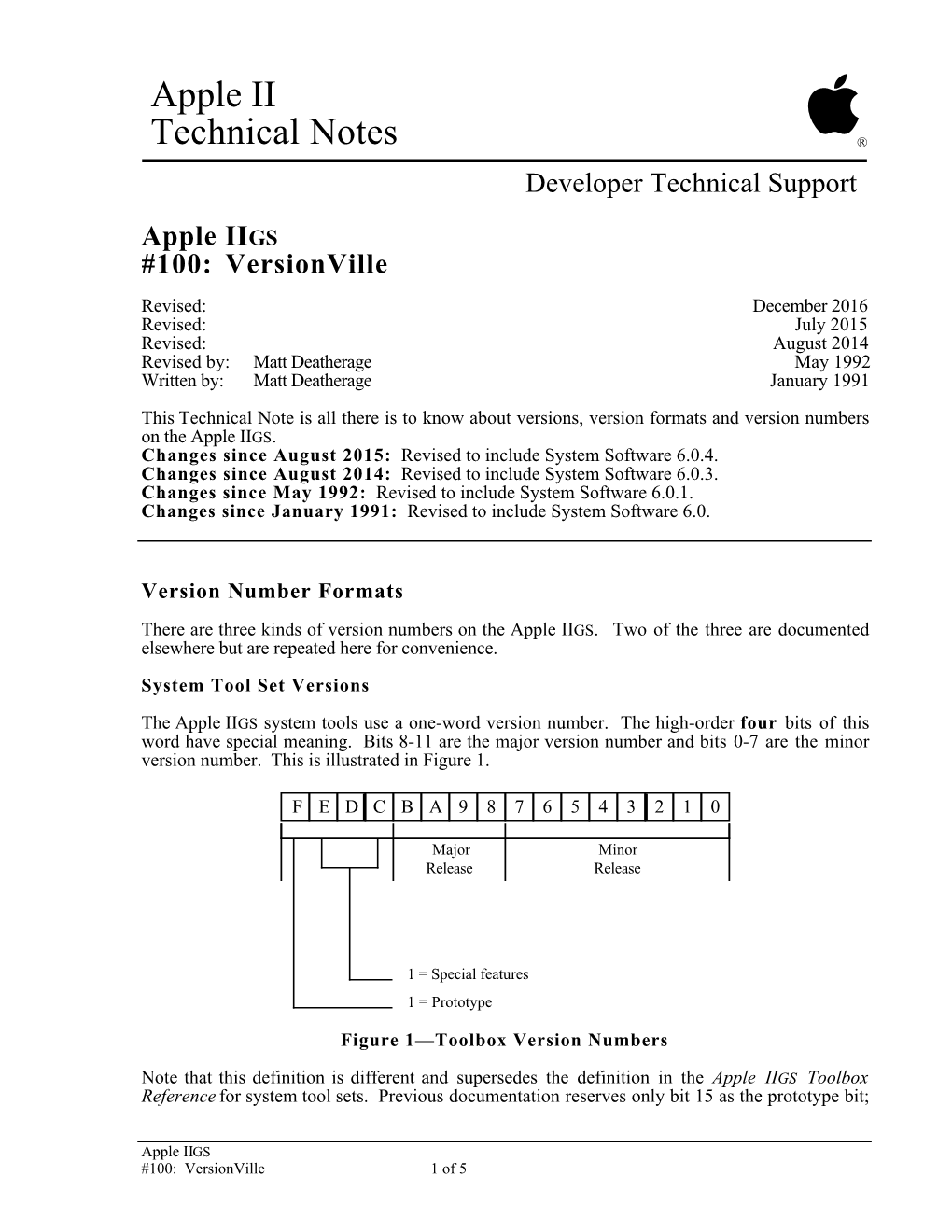 Apple IIGS #100: Versionville