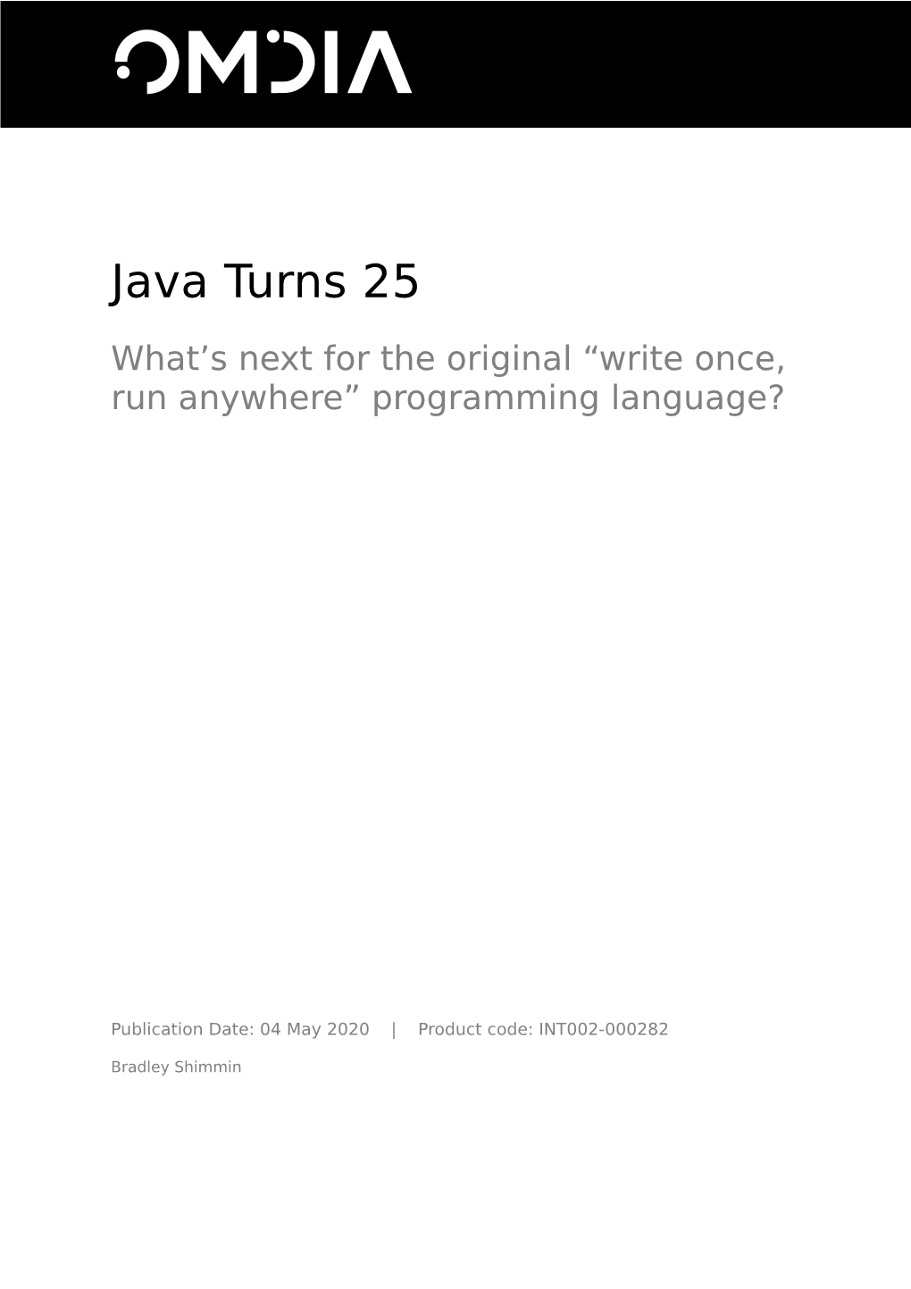Java Turns 25