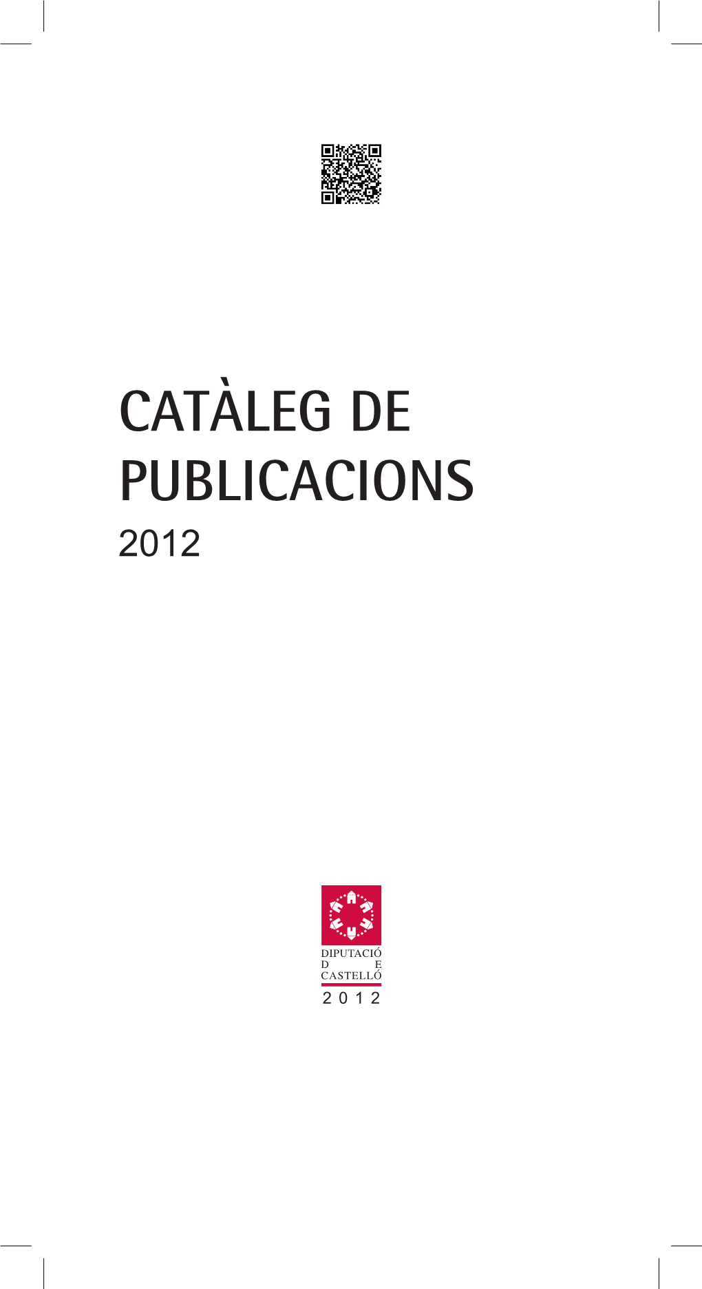 Catàleg De Publicacions 2012