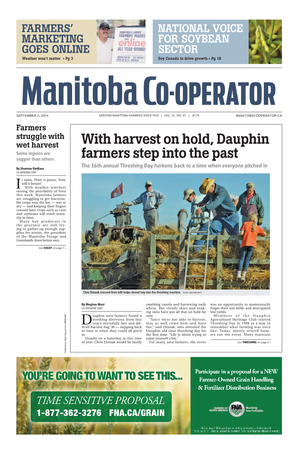 With Harvest on Hold, Dauphin Farmers Step Into the Past