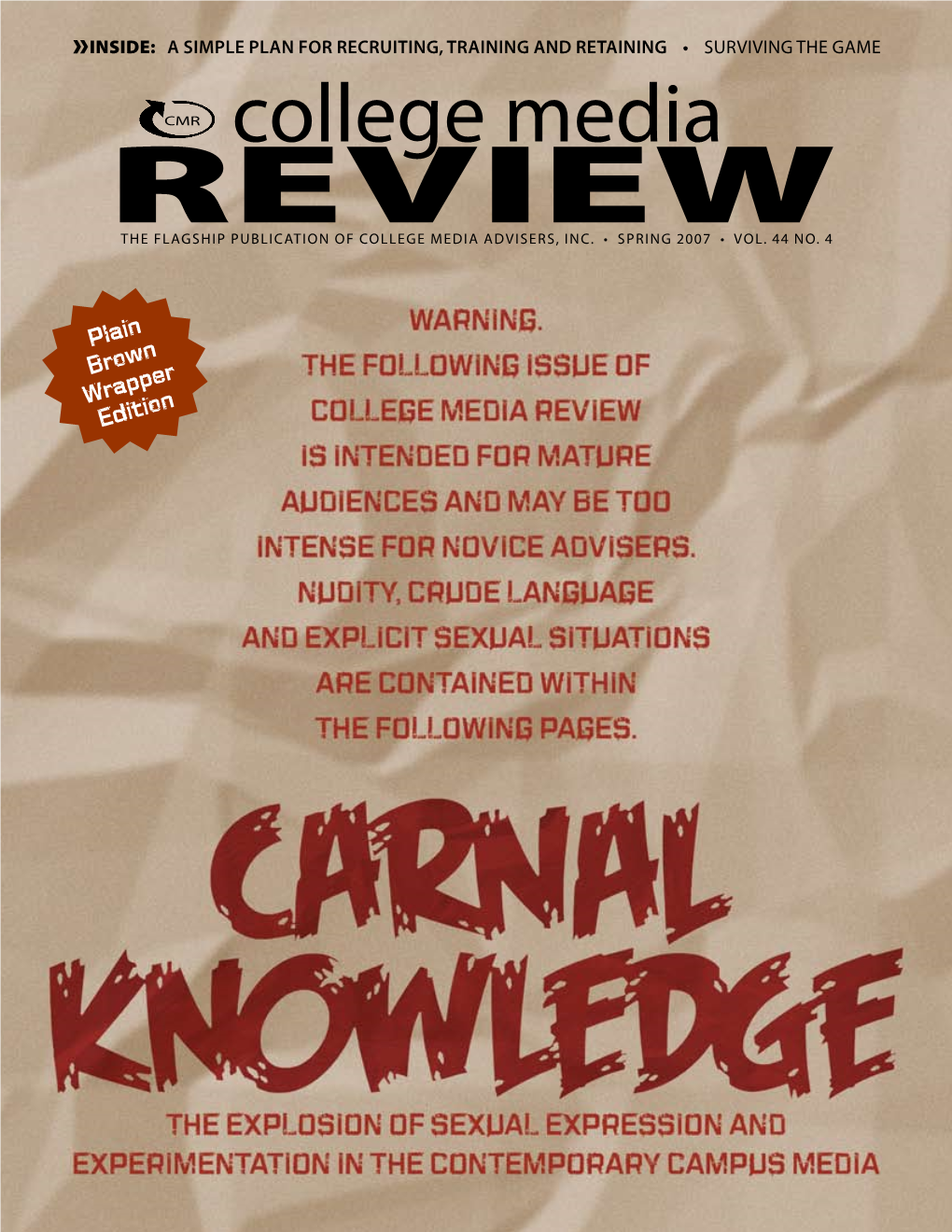 Carnal Knowledge Cover Story