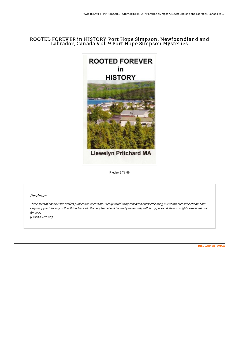 Read PDF ^ ROOTED FOREVER in HISTORY Port Hope Simpson