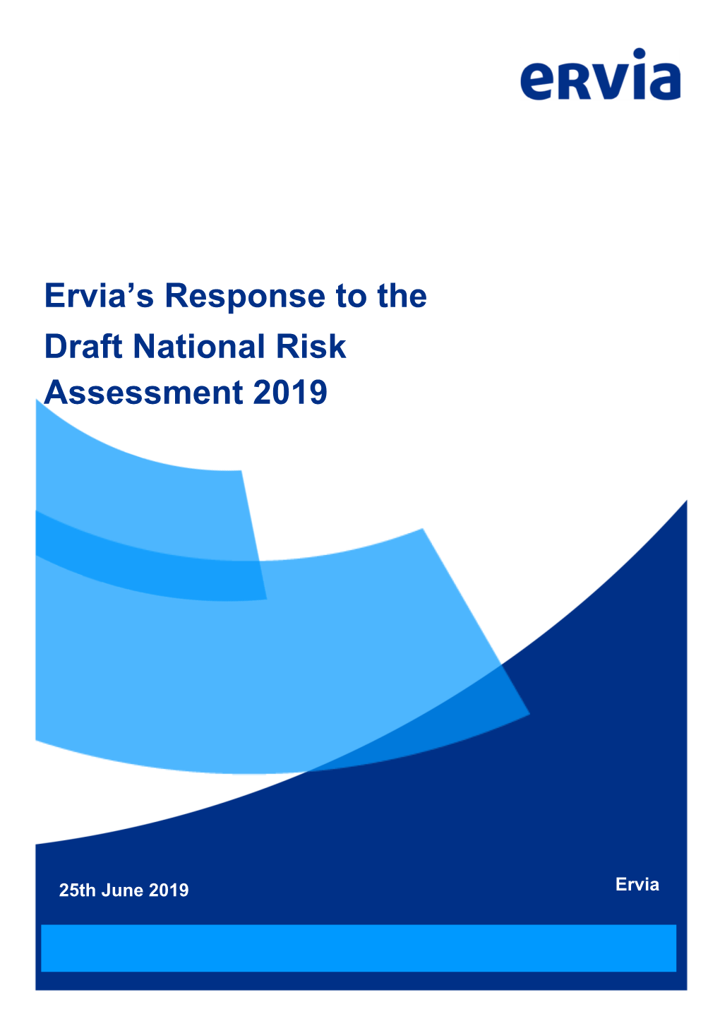 Ervia's Response to the Draft National Risk Assessment 2019