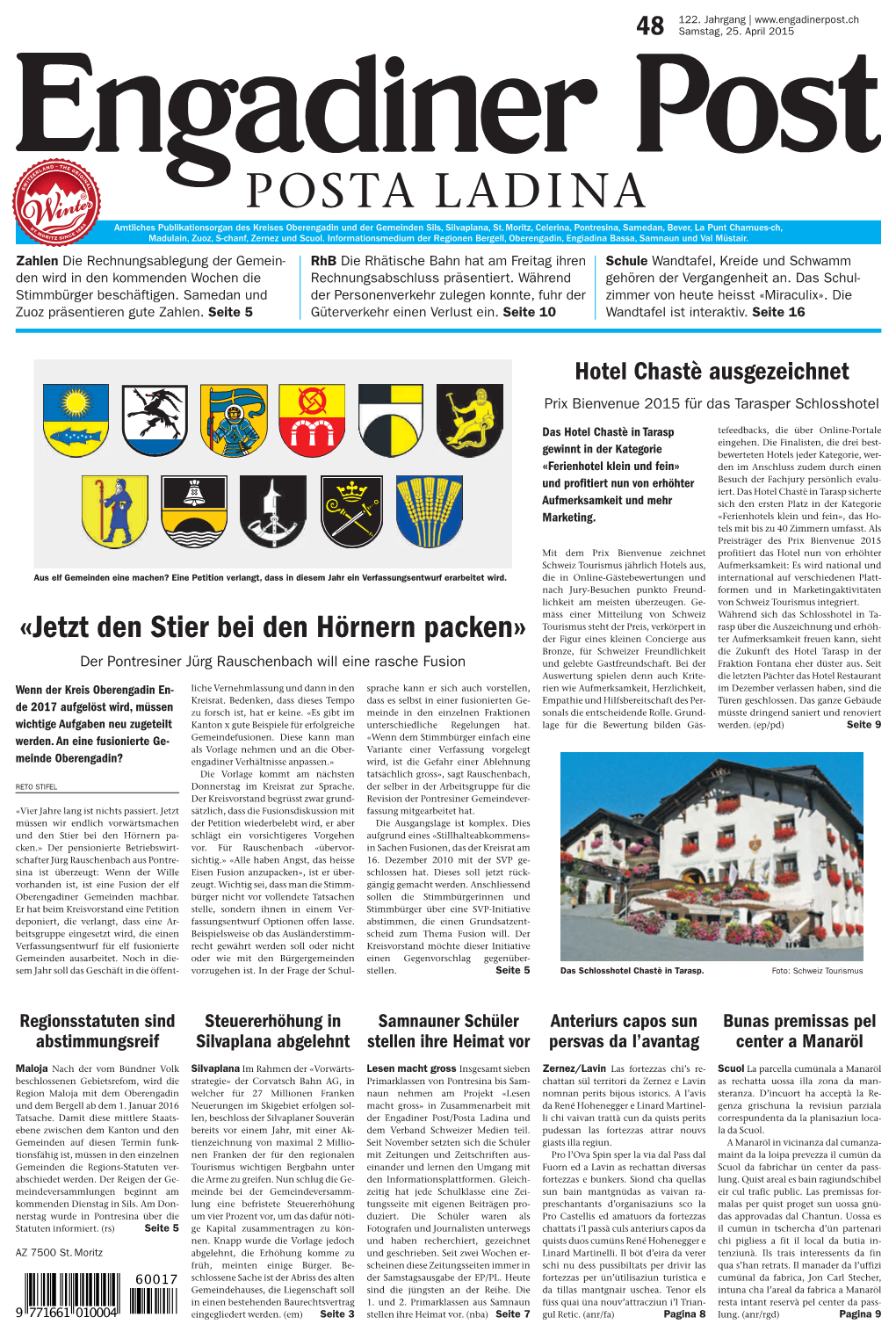 Engadiner Post Nr. 048 Vom Samstag