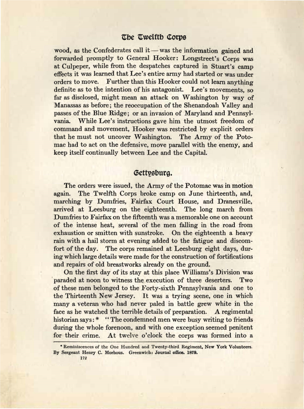 Gett\?Sburg. the Orders Were Issued, the Army of the Potomac Was in Motion Again