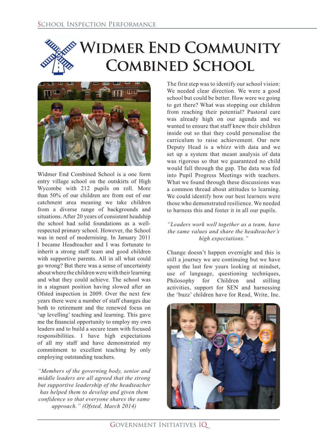 Widmer End Community Combined School