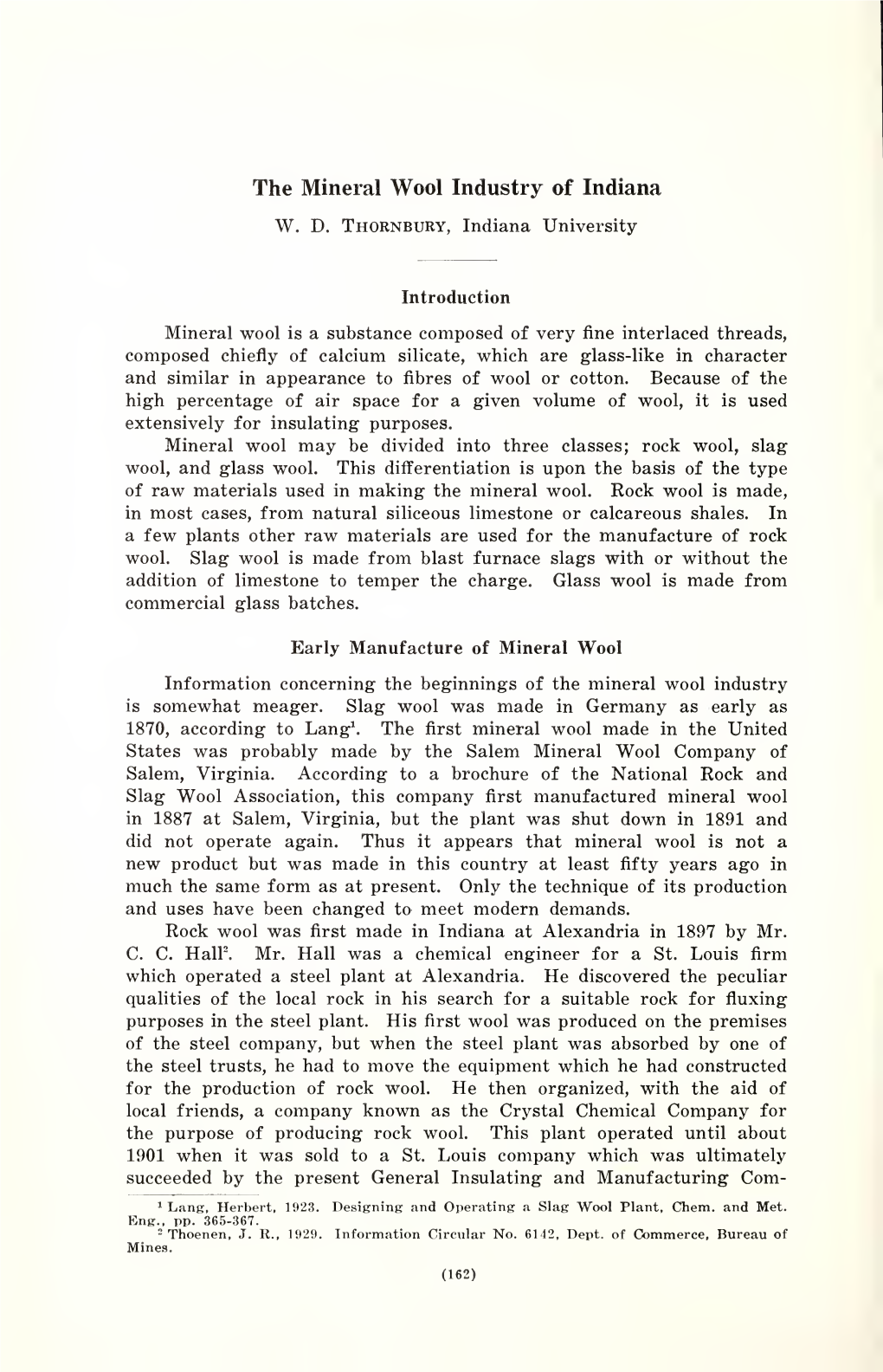 Proceedings of the Indiana Academy of Science