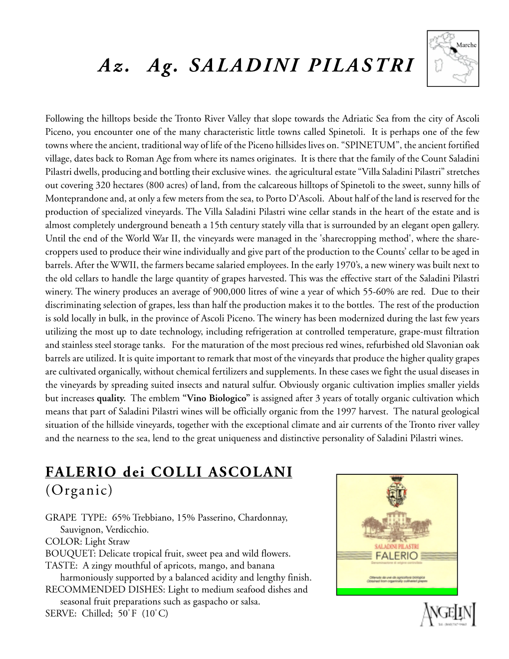 Saladini Factsheets