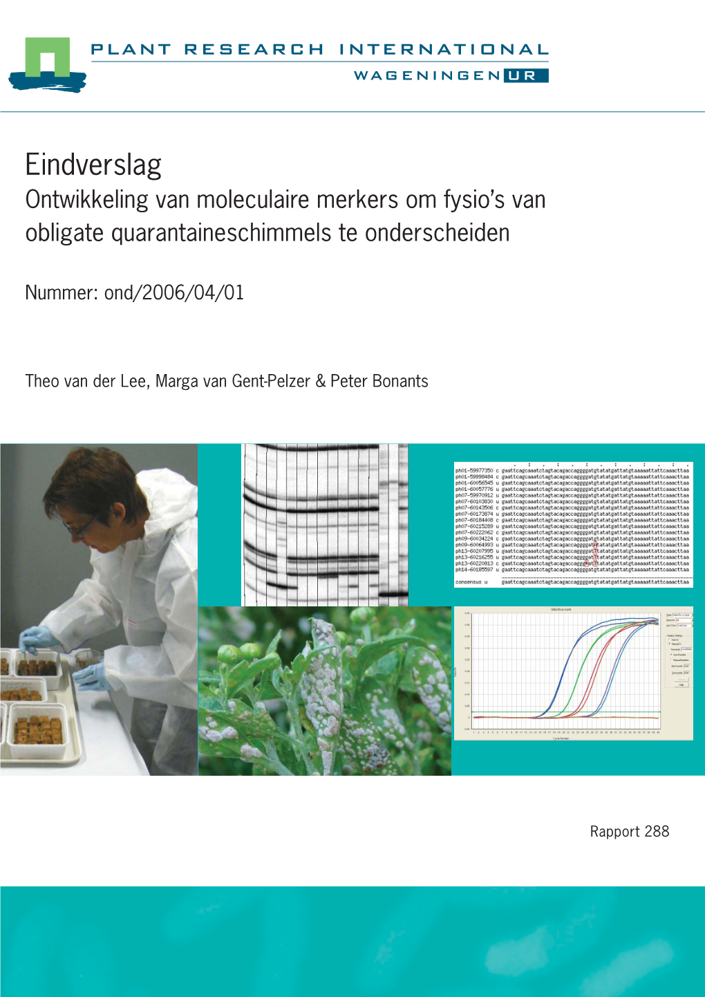 Eindverslag Ontwikkeling Van Moleculaire Merkers Om Fysio’S Van Obligate Quarantaineschimmels Te Onderscheiden