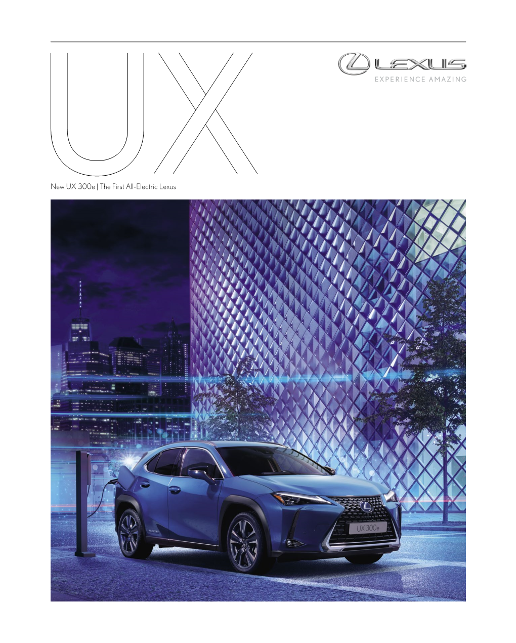 New UX 300E | the First All-Electric Lexus