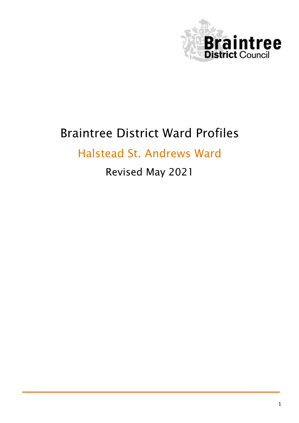 Braintree District Ward Profiles Halstead St