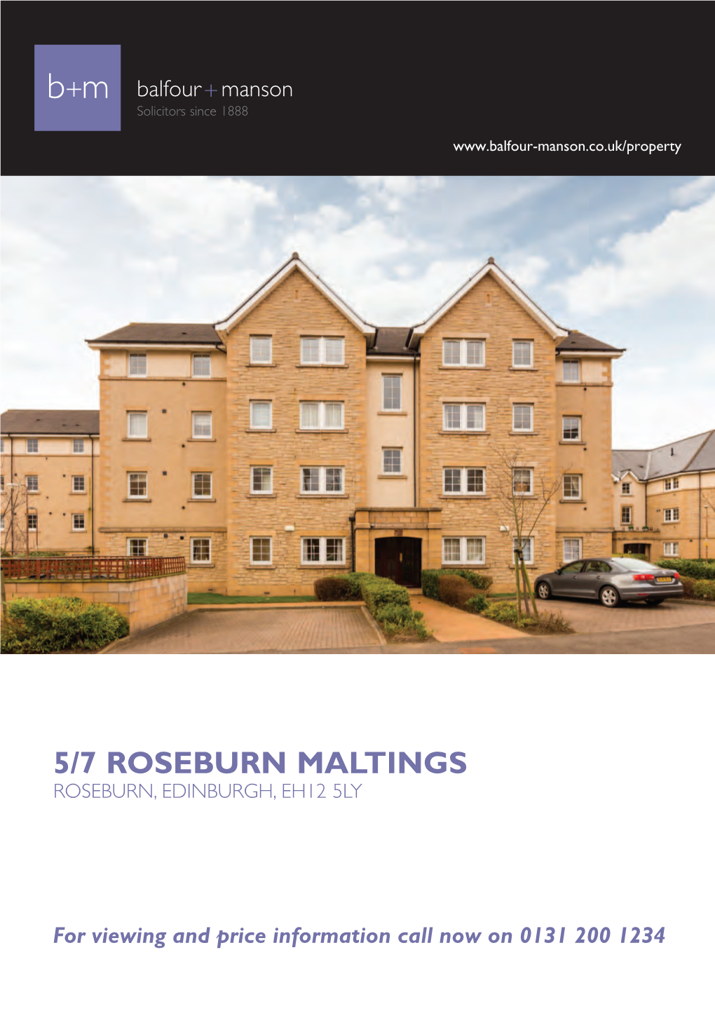 5/7 Roseburn Maltings Roseburn, Edinburgh, Eh12 5Ly