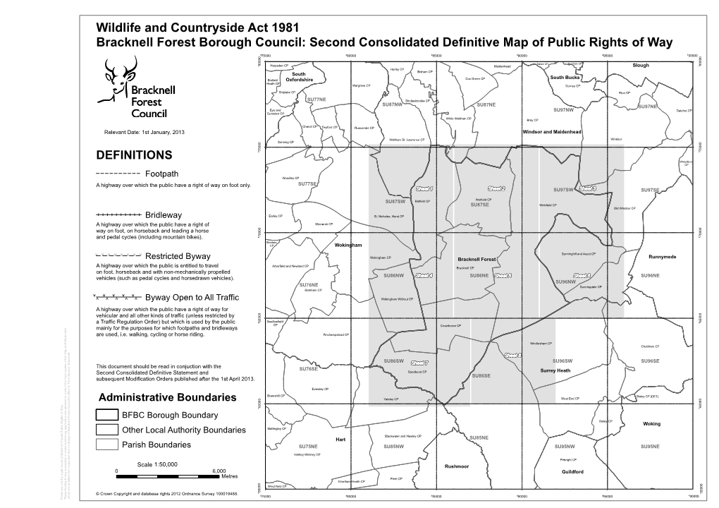 Second Consolidated Definitive Map of Rights Of