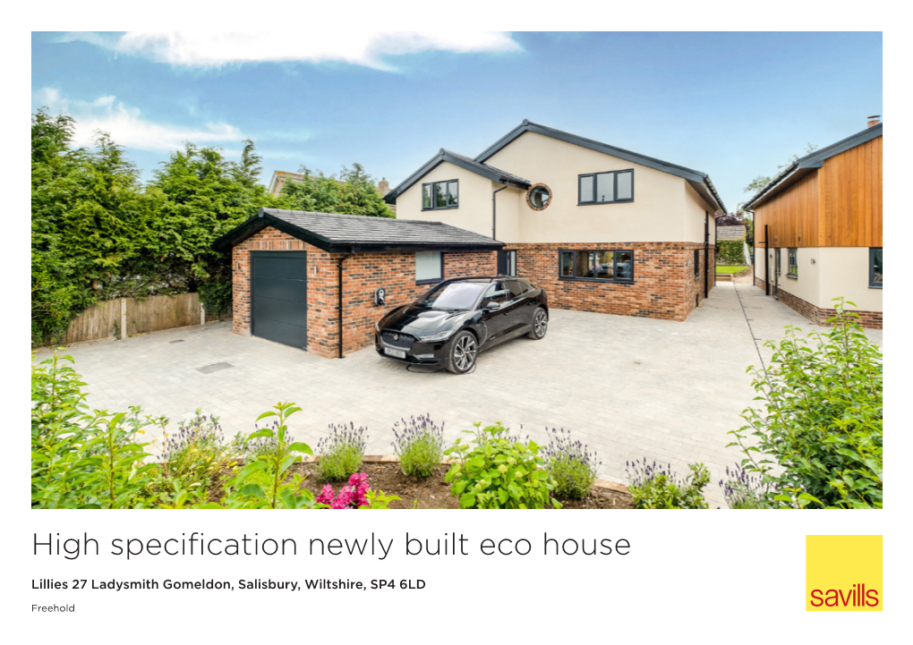 High Specification Newly Built Eco House