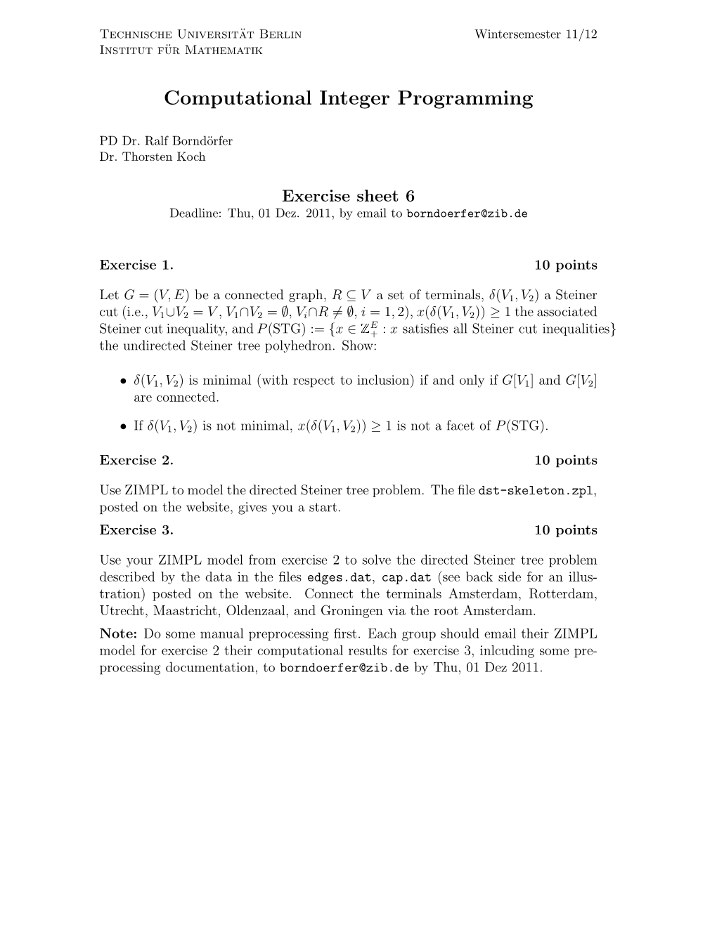 Computational Integer Programming