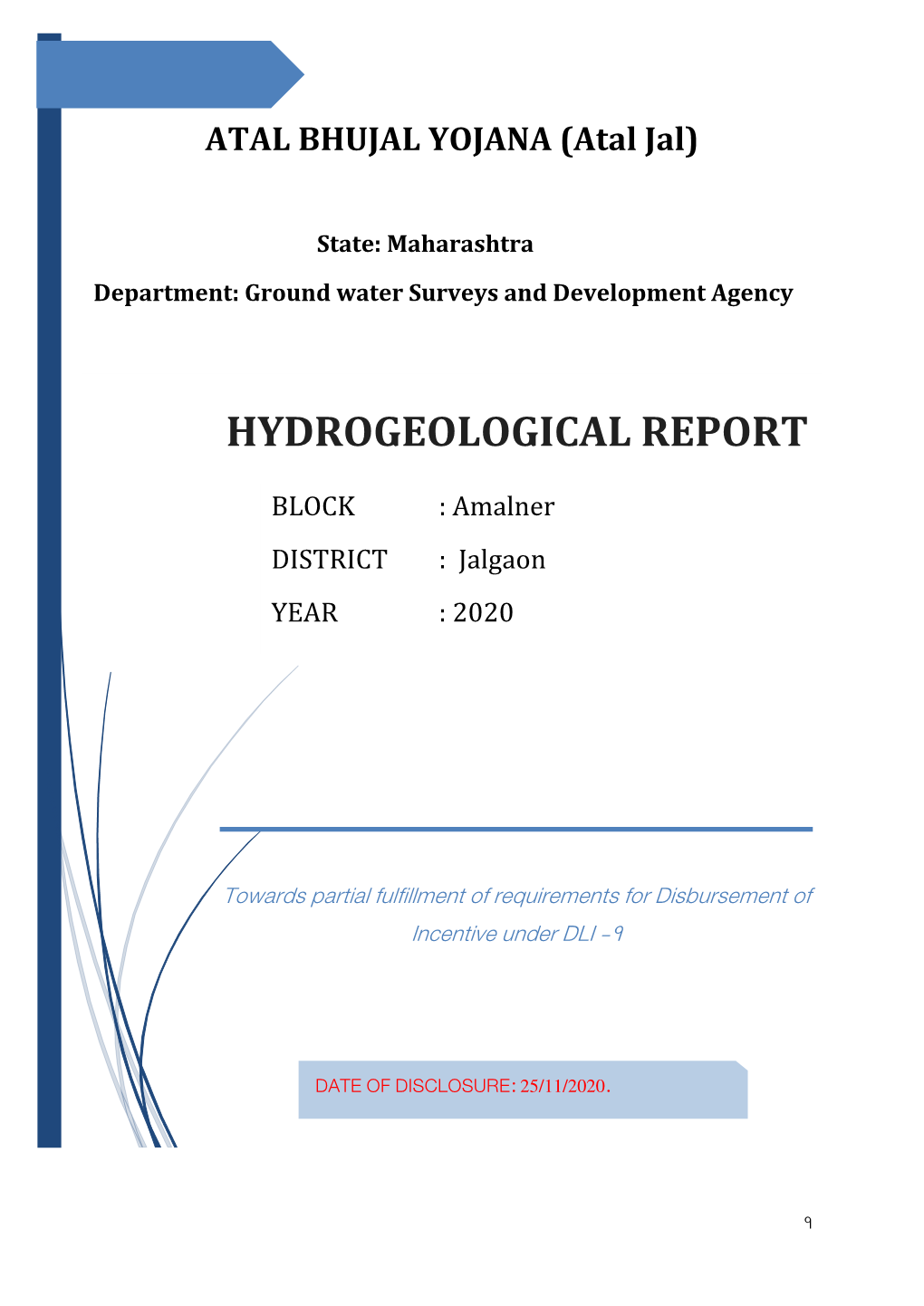 Atal Bhujal Hydrogeological Report