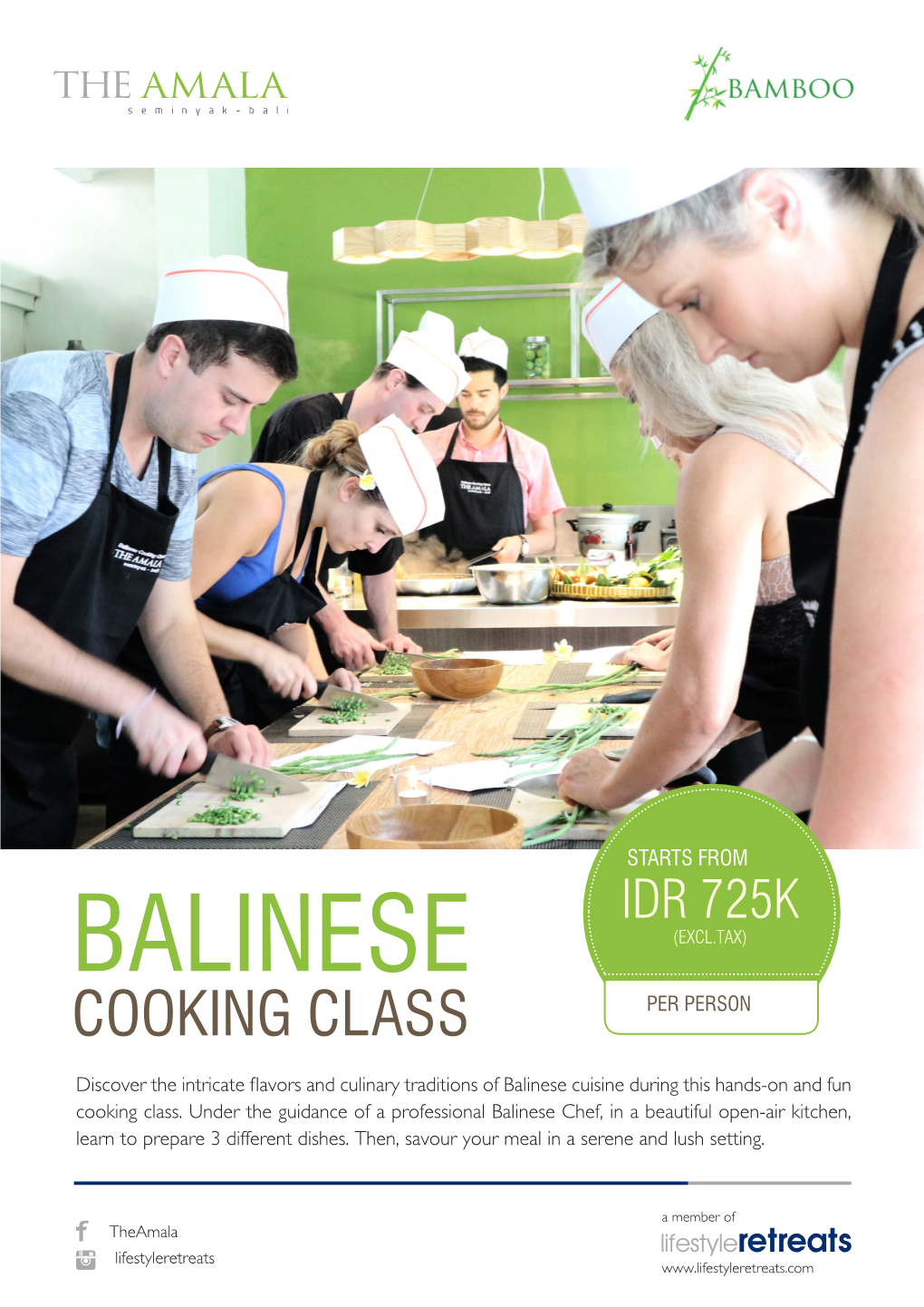 Balinese (Excl.Tax) Cooking Class Per Person
