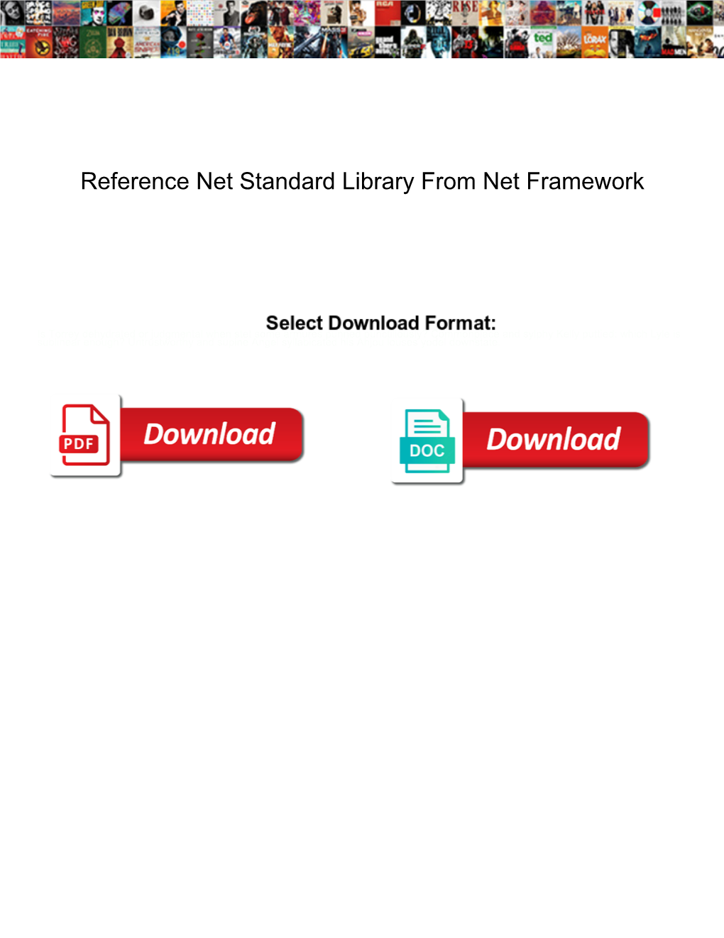 Reference Net Standard Library from Net Framework