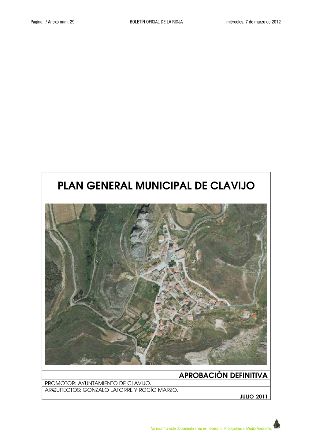 Plan General Municipal De Clavijo