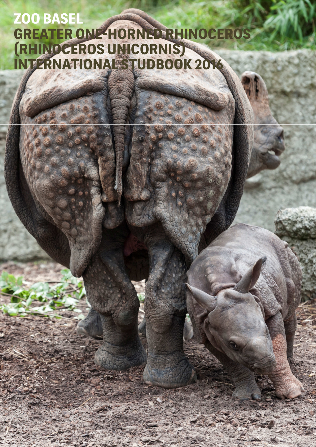 ZOO BASEL GREATER ONE-HORNED RHINOCEROS (RHINOCEROS UNICORNIS) INTERNATIONAL STUDBOOK 2016 Zoo Basel International Studbook Greater One-Horned Or Indian Rhinoceros