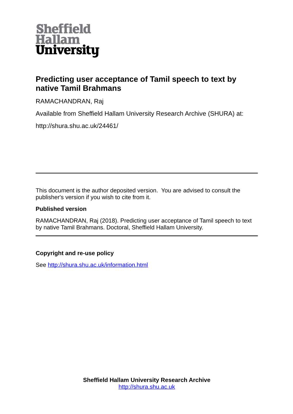 Predicting User Acceptance of Tamil Speech to Text by Native