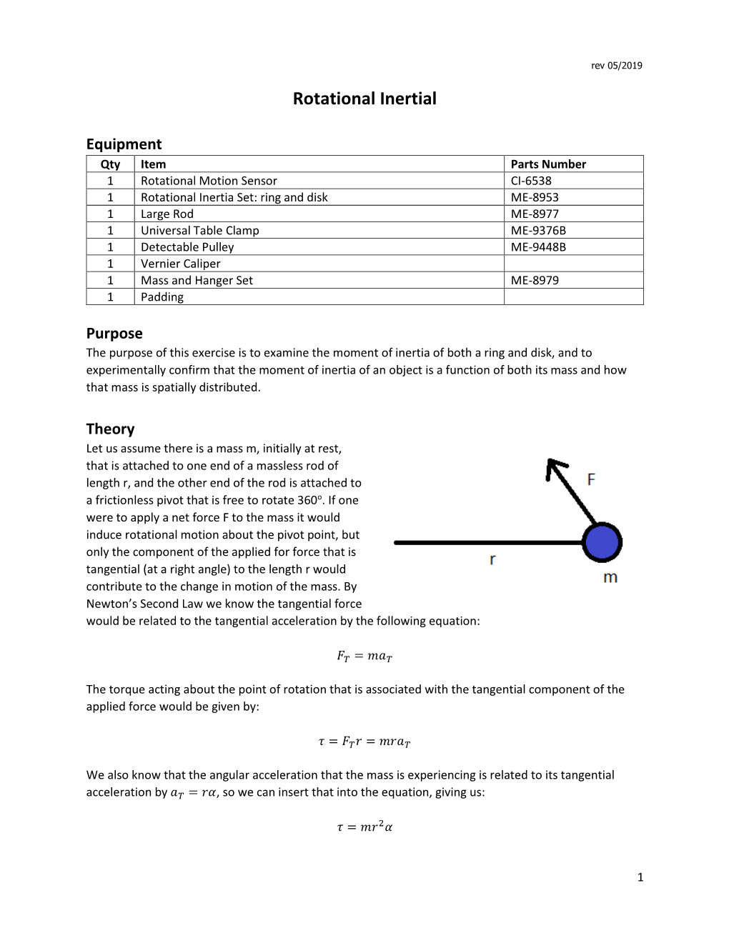 Rotational Inertial