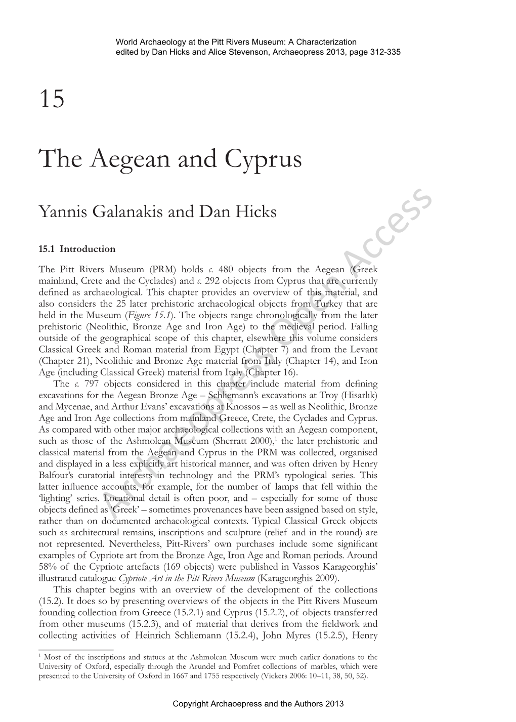 The Aegean and Cyprus