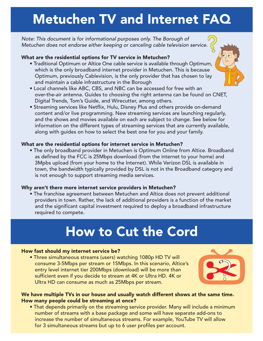 How to Cut the Cord Metuchen TV and Internet