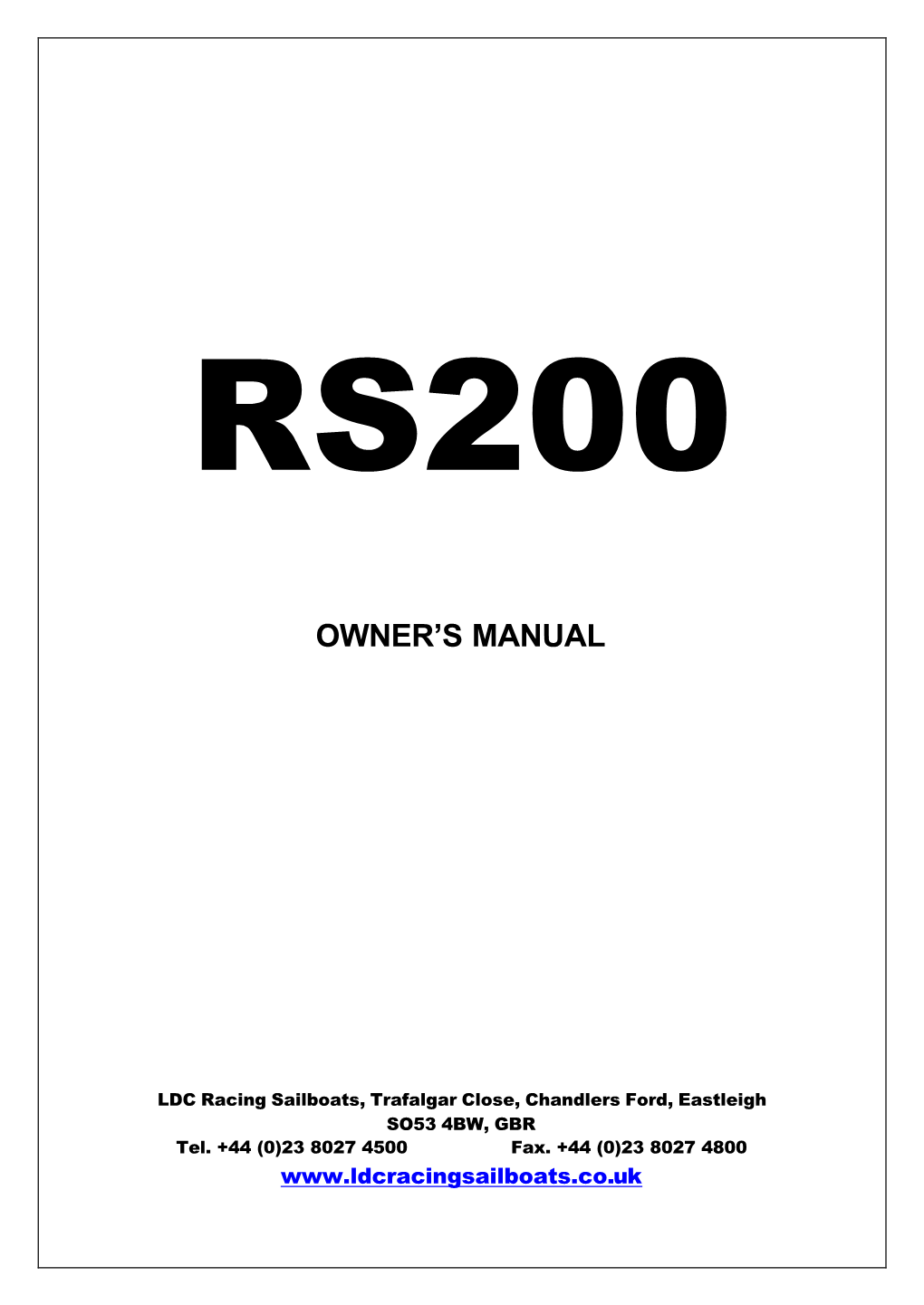 Owner's Manual