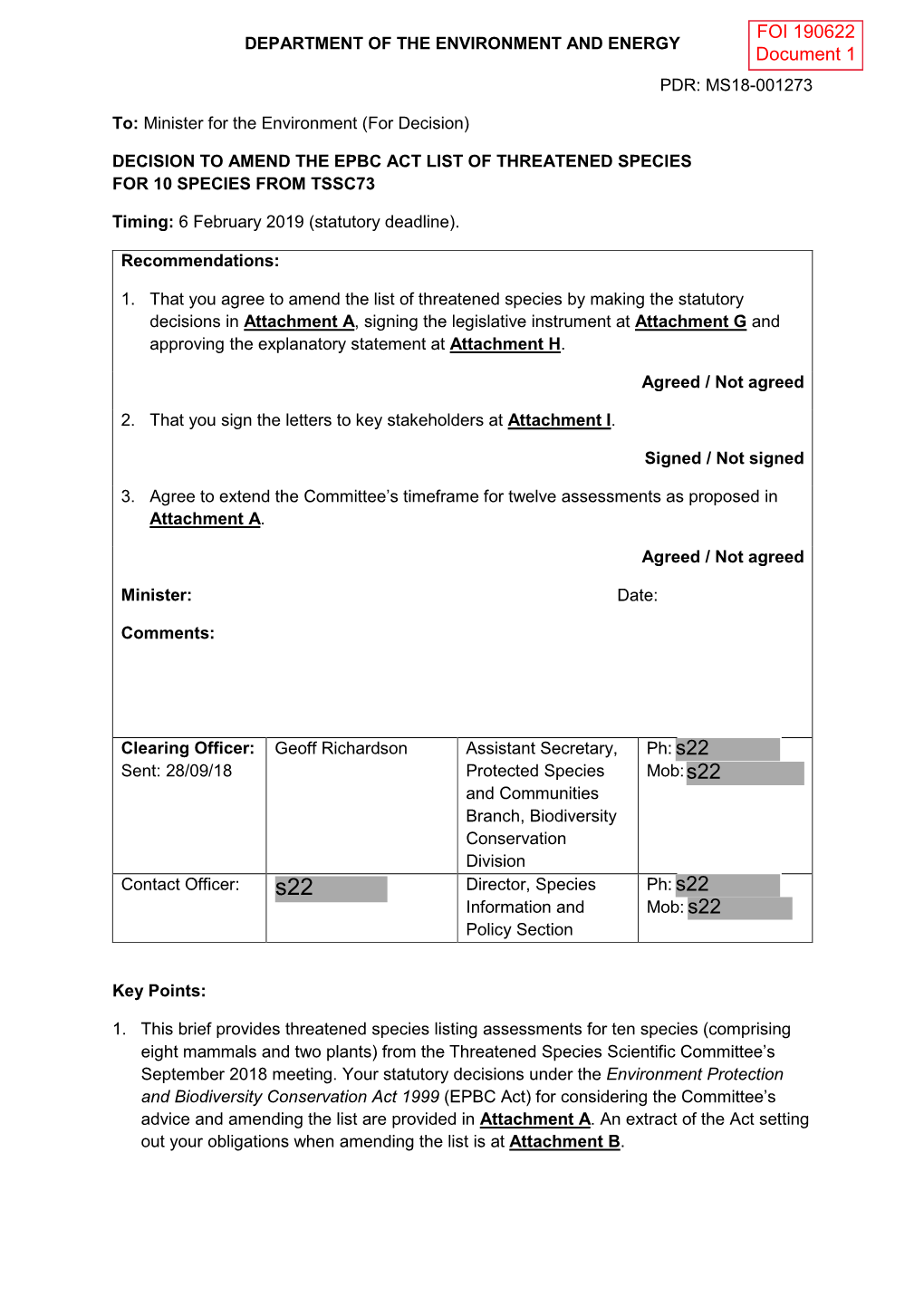 FOI 190622 Document Set Redacted