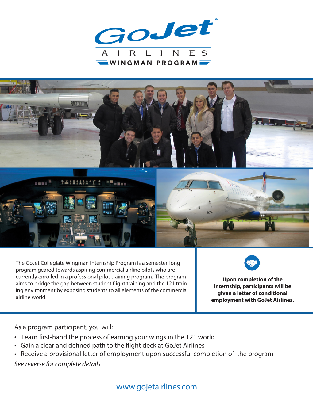 Information, Please Contact: Adam Bos, Wingman Program Manager Adam.Bos@Gojetairlines.Com