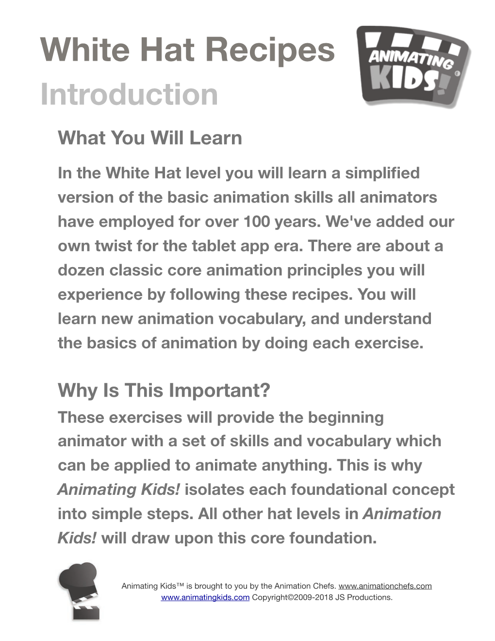 White Hat Recipes Introduction What You Will Learn