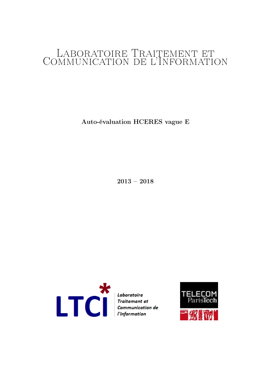 Laboratoire Traitement Et Communication De L'information