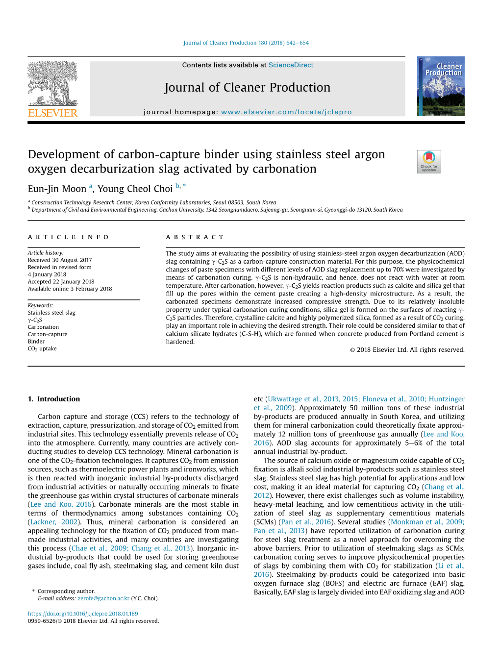 Development of Carbon-Capture Binder Using Stainless Steel Argon Oxygen Decarburization Slag Activated by Carbonation